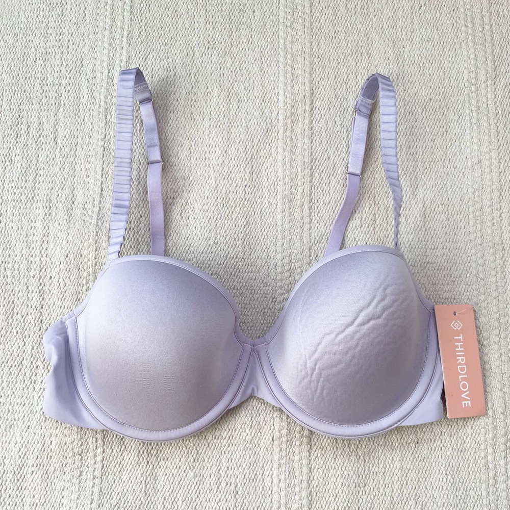 Third Love 24/7 Classic Underwire T-Shirt Bra Lavender Purple  32C 1/2 NWT